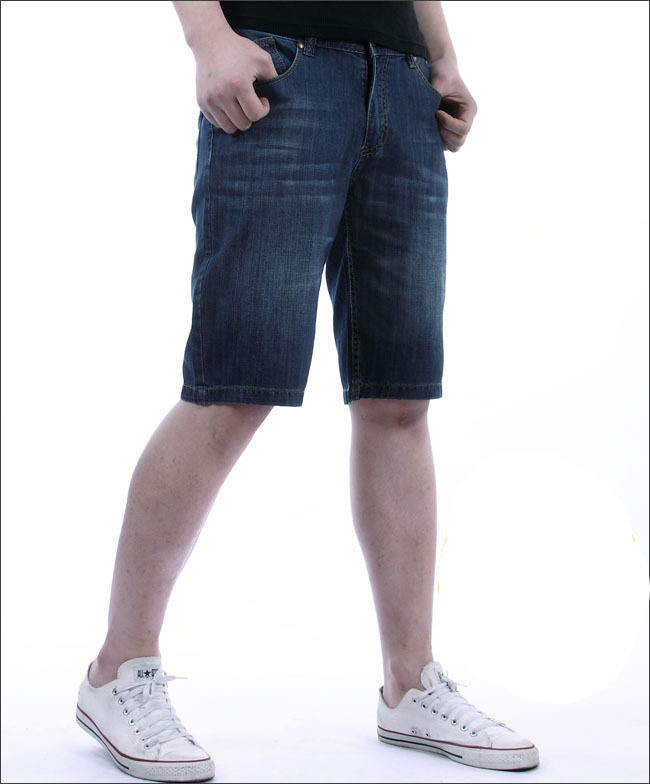新款男士<em>牛仔短裤</em>短牛仔裤韩版潮五分裤男裤子