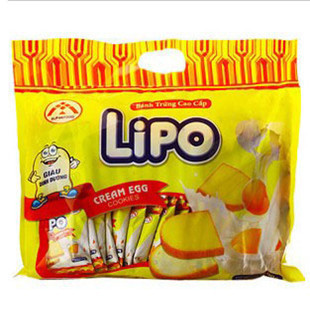  3份包邮 正宗越南特产lipo面包干 白巧克力面包片 鸡蛋饼 300g