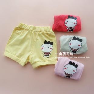  宝宝短裤儿童短裤大PP裤夏季短裤婴儿开档裤男童女童短裤两用档