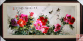 田心朱朱★苏绣艺术精品手工刺绣客厅装饰画大型挂画牡丹春满人间