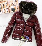 正品 Ochirly 欧时力  冬季防水亮面羽绒服 枣红 最后300件!