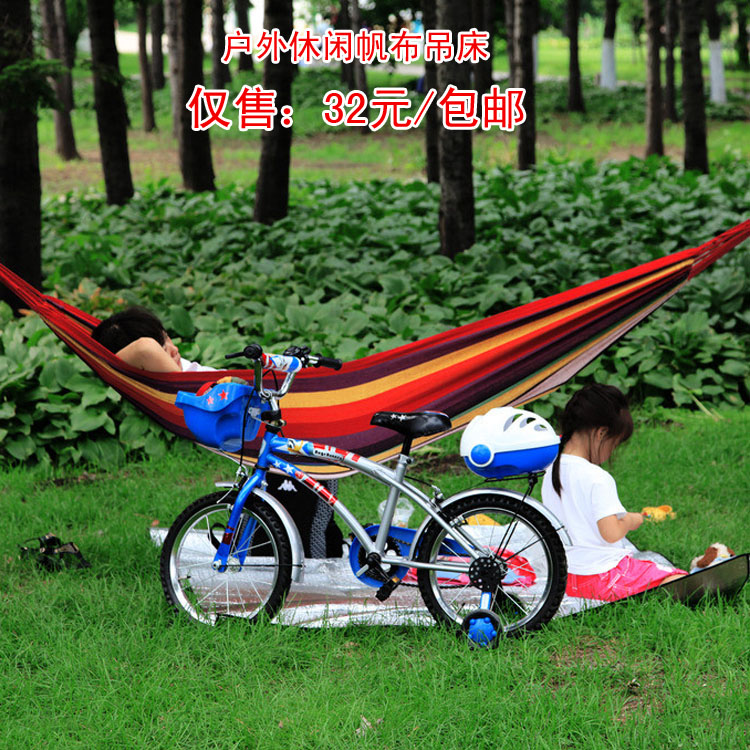 Roady outdoors indoor Single canvas thickening Swing for children Camp Double Field Hammock Send tyingin the Outdoor/Mountaineer/Camping/Travel Goods , Outdoor Furniture , Hammock category - from Buy2taobao.com to provide professional Taobao agent buy service
