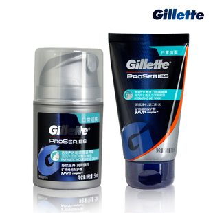Gillette 吉列 超感护肤系列套装（洁面啫喱100ml+滋养霜50ml）