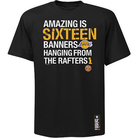 NBA湖人 2010年NBA总决赛冠军男装T恤 T-sh