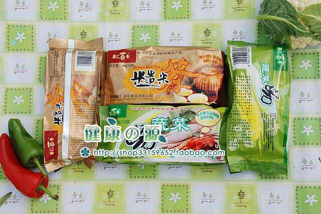 百年康汇蔬菜汤糙米茶套装,各30小包