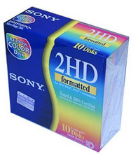 正品 SONY索尼 软盘 磁盘 1.44MB 2HD 10片彩色装