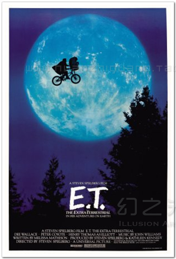 外星人 ET\/斯皮尔伯格\/电影海报\/原版授权\/艺术