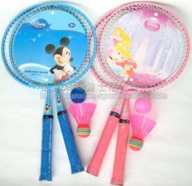 Disney迪士尼专柜正品儿童羽毛球拍儿童专用球拍 (送拍套送球)