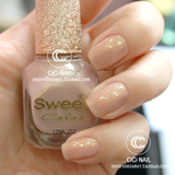 Ci-LIVES 五皇冠 Sweet color 环保指甲油 高贵金粉灰