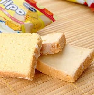 T小瓒子特产 80后怀旧零食品 越南Tipo面包干 白巧克力面包片300g