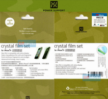 �ձ� Power Support Crystal iPhone 4 ������Ļ������Ĥ ��Ʒ3Ƭ