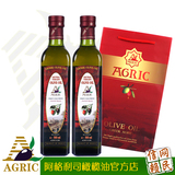 橄榄油食用 阿格利司希腊进口特级初榨橄榄油500ML*2瓶 护