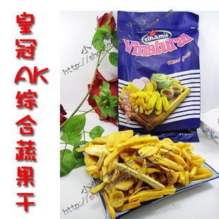  越南皇冠AK综合蔬果干250克 健康零食 特价12.8元/袋津京5元运费