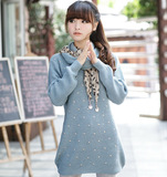 淘宝聚划算购物<em>少女</em>秋冬款小熊维尼熊圆领学生