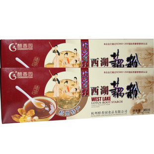  1月新货！杭州特产 醇香园桂花莲子藕莼 盒装速溶西湖藕粉 360克