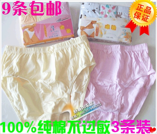 卓怡女士纯棉三角内裤 淑女全棉中老年中高腰