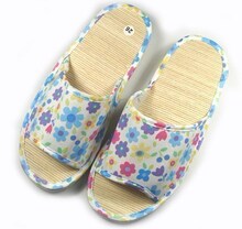 【19元3件】J05510 竹席底设计夏季女式拖鞋