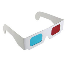新店开张特价 儿童成人通用 纸制3D立体眼镜(红+蓝) 1元