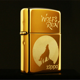 包邮 2012款 正品芝宝 zippo 打火机 正版金冰 月夜孤狼 免费刻字