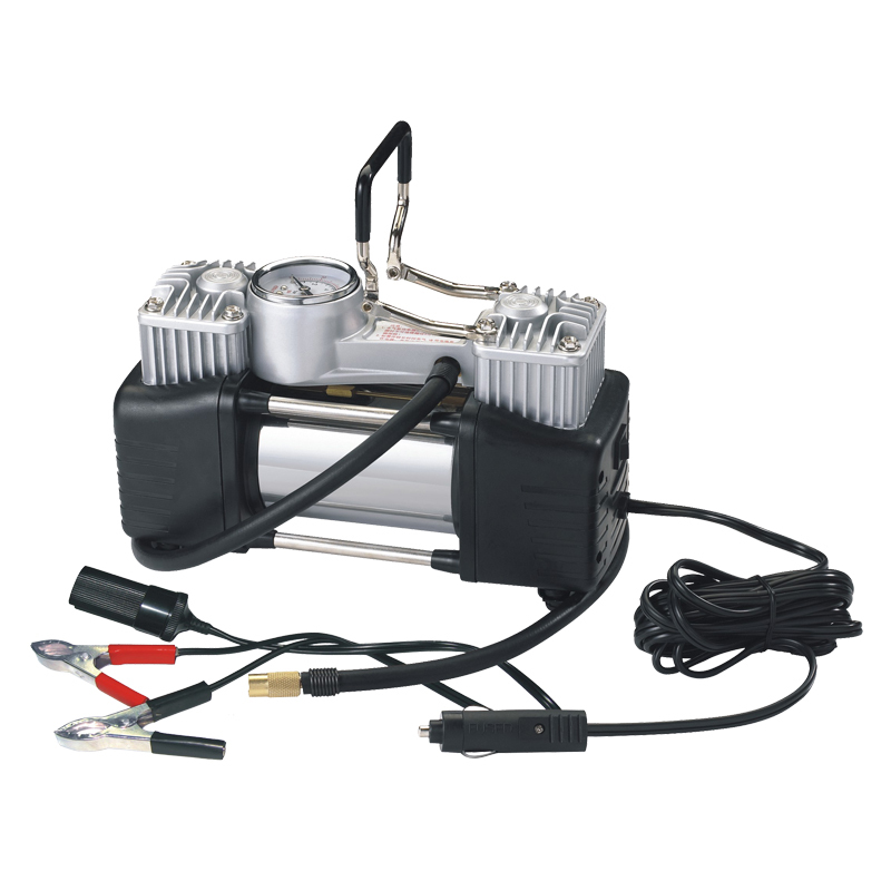 正品赛王Насос车载充气泵汽车车用大功率双缸Насос12V 628AB