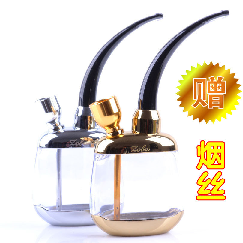 ZOBO正牌 水<span class=H>烟斗</span>水烟壶 冰壶水烟袋 烟壶 双重循环过滤<span class=H>烟斗</span> 烟具
