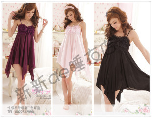 2012新品新<em>女式</em>针织<em>棉连体睡衣</em>简约夏季天可