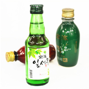 韩国原装进口 宝海小酒版 青酒+果酒组合 三个口味