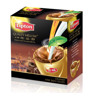  【天猫超市】立顿绝品醇奶茶巧克力味20袋装 (20&times;19g)