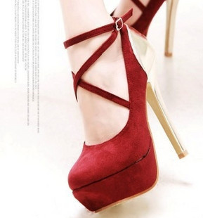  欧美罗马风超高跟鞋防水台女鞋子 夜店极度性感单鞋婚鞋特价