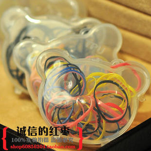  [红枣家]饰品时尚未镶嵌日韩发夹糖果色韩式流行头绳皮筋盘发编发