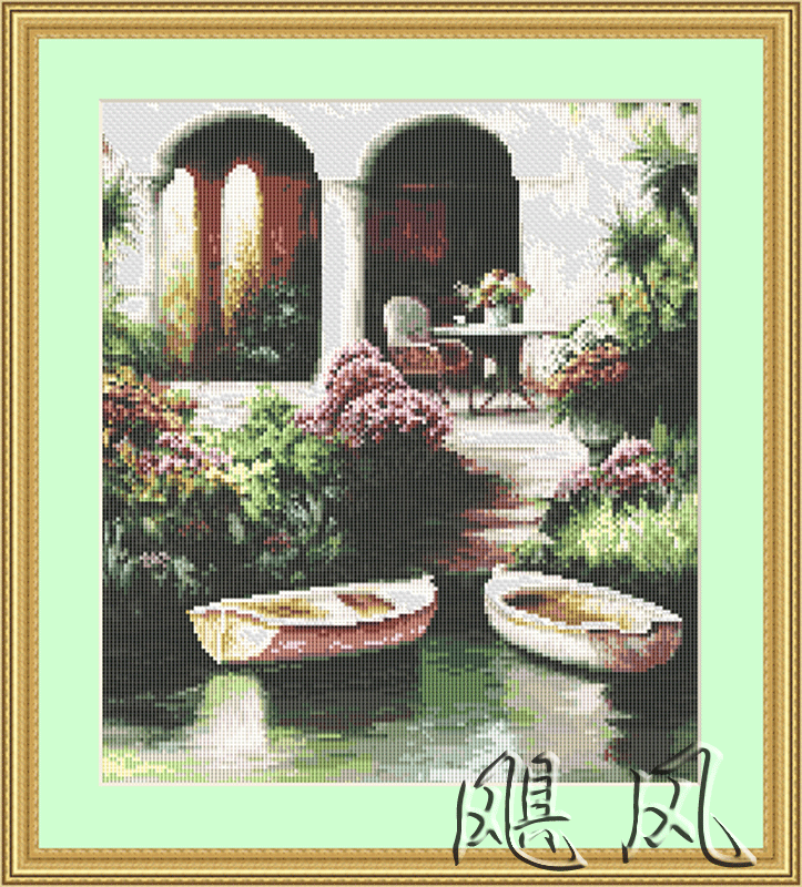 电脑十字绣机绣成品 仿手工 幸福的港湾 现货在类目 居家布艺, 十字绣及工具配件, 十字绣成品中 - 来自Buy2taobao.com提供专业的淘宝代购服务