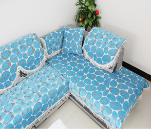 Daina home textiles towel blue chenille sofa cushion cushion fabric sofa sofa summer of European-style sofa cushion