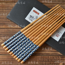日式|日本漆器|樱花竹筷子|婚庆回礼|家用筷5双 浮世绘筷物语