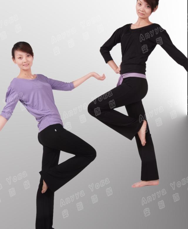 安雅 胖MM愈加莫代尔春夏瑜伽服套装 舞蹈服/练功服 宽松蝙蝠衫在类目 运动/瑜伽/健身/球迷用品, 瑜伽, 瑜伽服中 - 来自Buy2taobao.com提供专业的淘宝代购服务