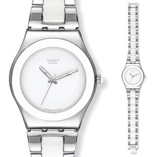  专柜联保正品 Swatch 手表  淑女表 陶瓷表陶色迷人 YLS141G