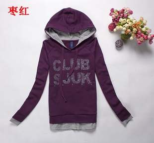 春秋正品女装连帽卫衣休闲卫衣森马女款外套带