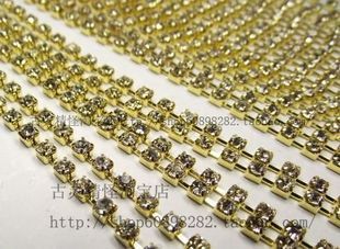Handmade accessories Super Flash Rhinestone cup chain golden chain Claw diamond chain Mobile Beauty DIY Material Sciencein the Accessories/Fashion Jewelry, DIY Fitting , Chain category - from Buy2taobao.com to provide professional Taobao agent buy service