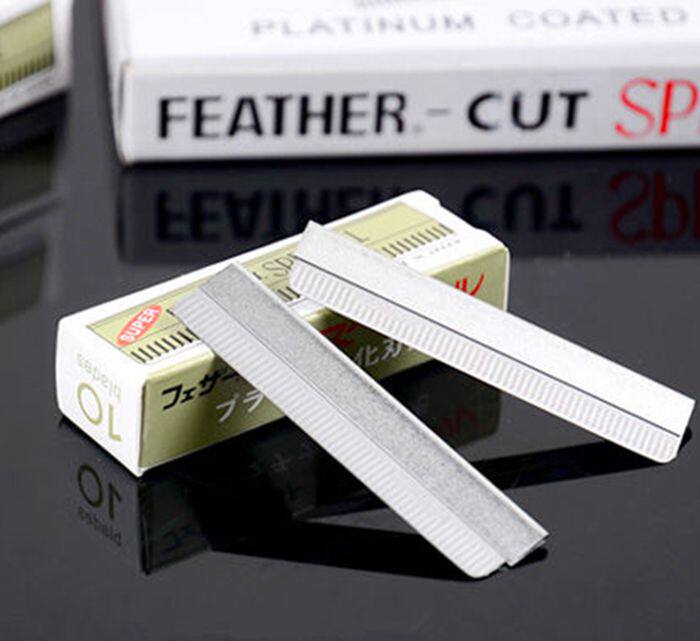 影楼化妆师专用指定修眉刀片国产正品羽毛牌修眉刀片剧组化妆工具