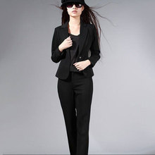 2012春装新款女装 女士西服套装职业装韩版修身小西装女正装两件