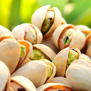  百草味 坚果零食 顶级原色无漂白 美国开心果【120g袋装】3份包邮