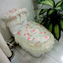 枫曼家纺 马桶罩 高级涤棉材质 花之语绿色 马桶罩 马桶套