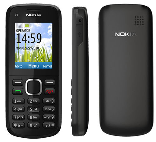 包邮<span class=H>Nokia</span>/<span class=H>诺基亚</span> <span class=H>C1</span>-02直板老人手机学生音乐手机