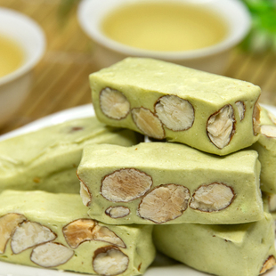 零食糖果 抹茶杏仁牛轧糖