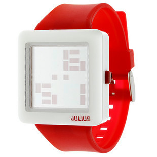  Julius/聚利时 韩国手表电子表反射LED果冻表复古表明星同款 9865