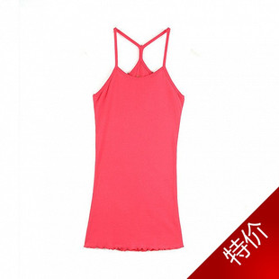 2012夏款韩版外贸超性感紧身工字女款打底纯