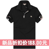 burberry/巴宝莉原单正品 男士翻领短袖T恤 男式加肥加大t恤9023