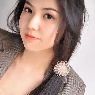  05233 名朵饰品 水晶花朵发圈发绳头花 新娘头饰结婚发饰韩版韩国