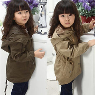  童装秋冬大衣男童女童儿童服装小孩衣服外套韩版中长款蝙蝠图风衣