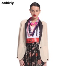 包邮!专柜正品代购Ochirly<span class=H>欧时力</span>2012春季新款杏色西装