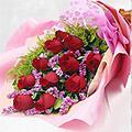 花集 母亲节鲜花速递 11朵红玫瑰花束 北京鲜花杭州生日鲜花预订